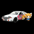 Aggretsuko - Toyota AE86 With Aggretsuko 1:24 Scale Diecast Set (Model Car)